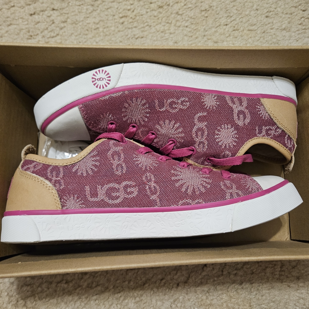 UGG Pink and Tan Sneakers